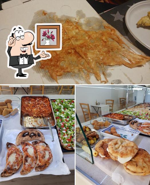 Tra le diverse cose da Pizzeria Basilicò si possono trovare la interni e cibo