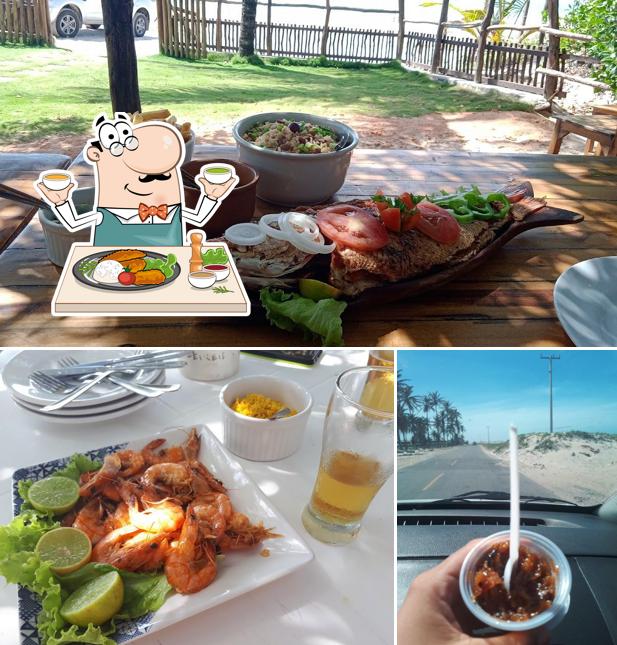 Comida em Barraca Das Algas