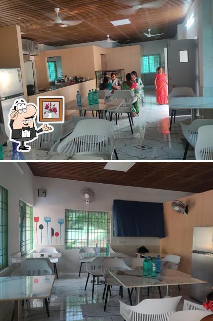 The interior of Mission Sakti cafe, Rajgangpur
