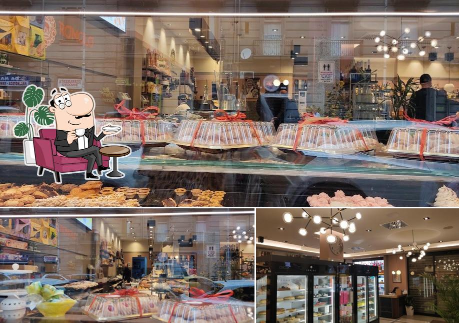 Gli interni di Pasticceria Romolo