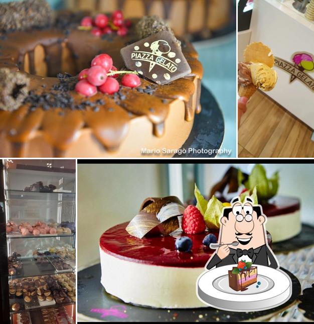 Torta al cioccolato al Piazza Gelato