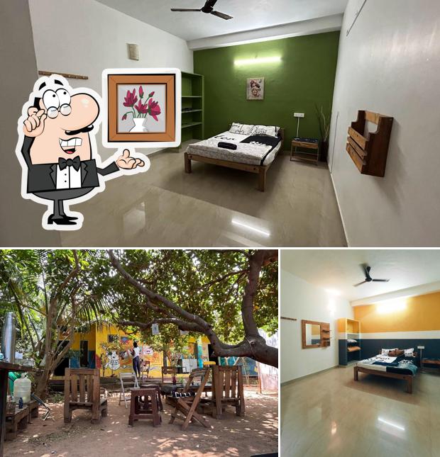The interior of The Last Stop Backpackers Hostel