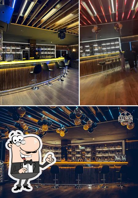 The interior of The illusion lounge n bar