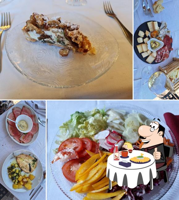 Piatto di formaggi al Trattoria dell'Aquila