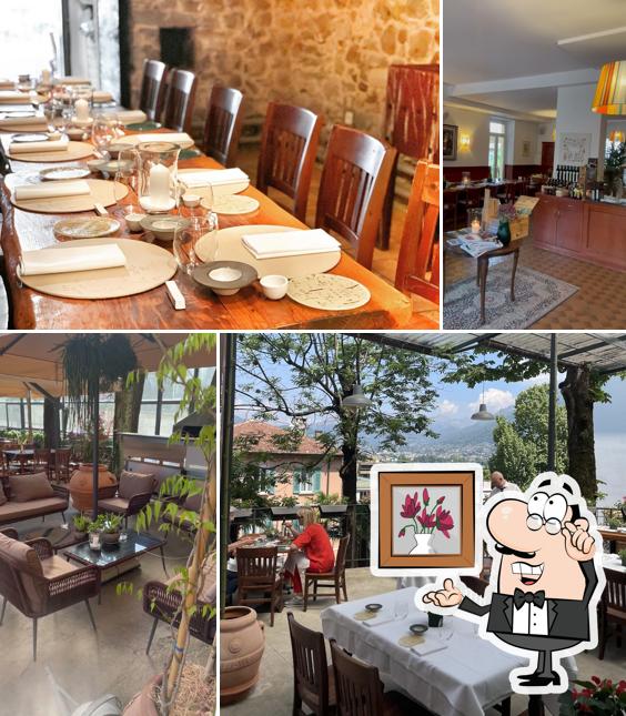 Gli interni di La Taverna del Pittore Lugano