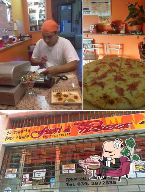 Guarda la foto che raffigura la interni e cibo di Fuori Di Pizza