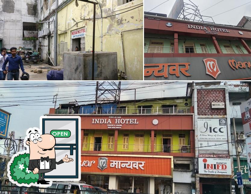 Enjoy the view at the outside area of INDIA HOTEL