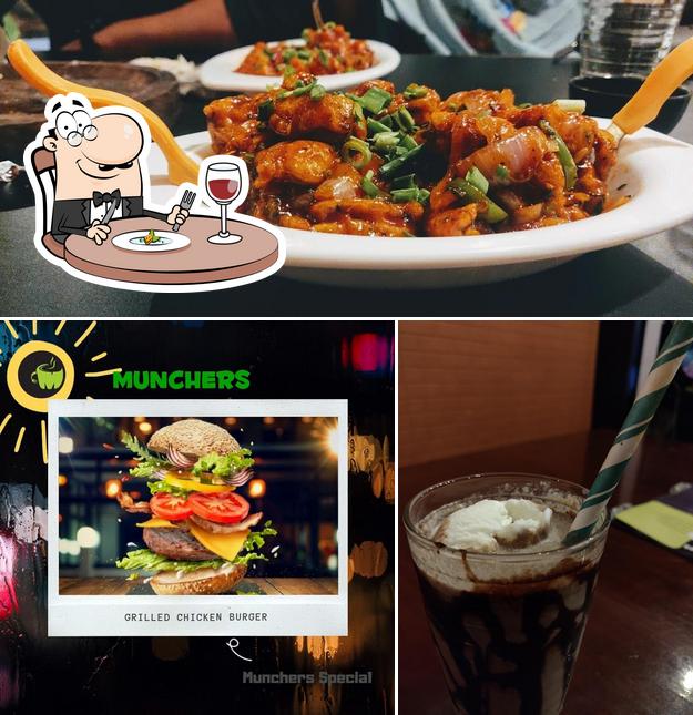 Food at Munchers Cafe
