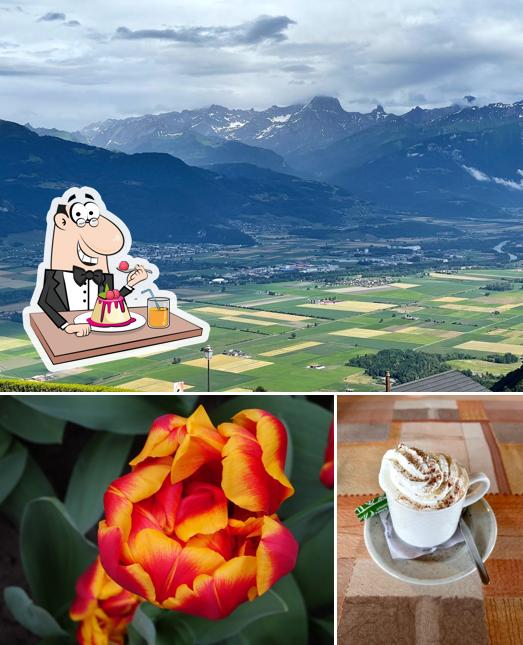 Café "Les Cornettes de Bise" serve un'ampia varietà di dessert