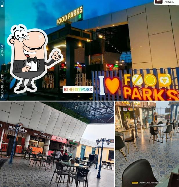 The interior of Food Parks