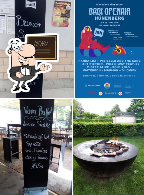 Il menu sulla lavagna mostra le opzioni possibili