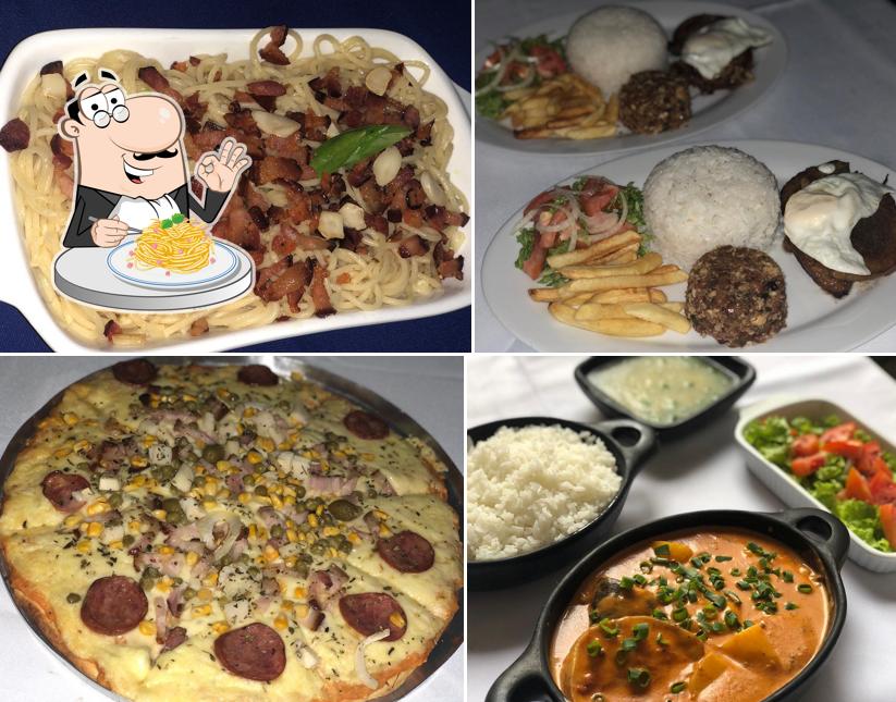 Espaguete carbonara em Leitão