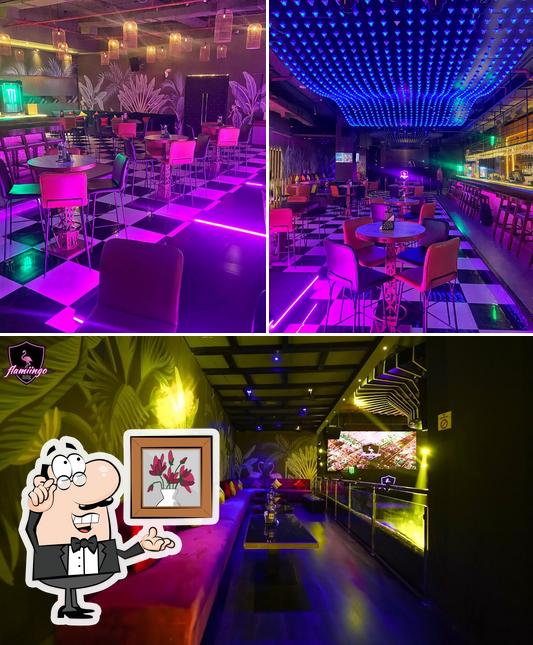 The interior of Hiranandani Knotty Yard Best Lounge in powai