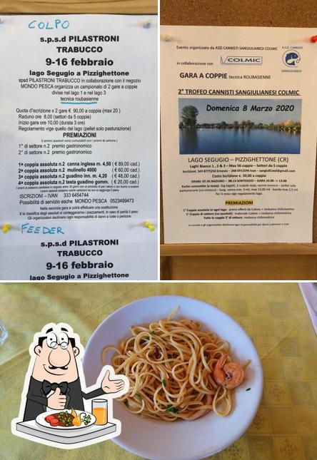 Cibo al Trattoria Lago Segugio Pesca Sportiva