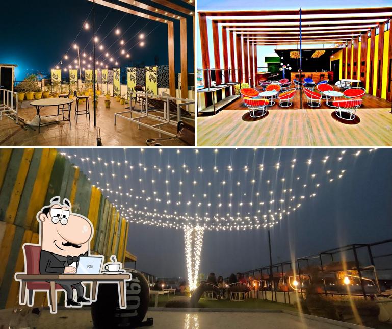 The image of Bhava Rooftop Cafe’s interior and exterior