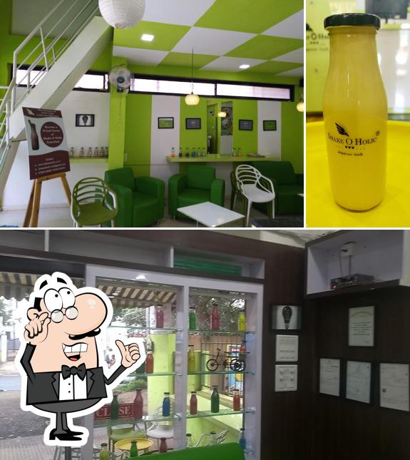 Take a seat at one of the tables at Shake O Holic