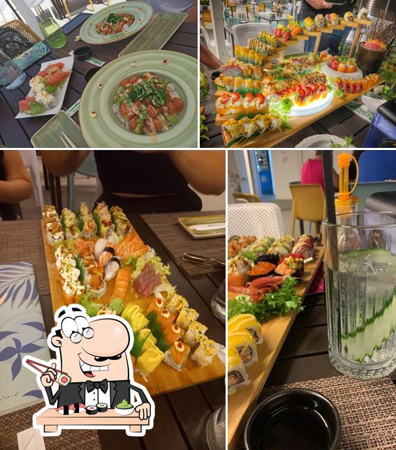 Prova le diverse opzioni di sushi