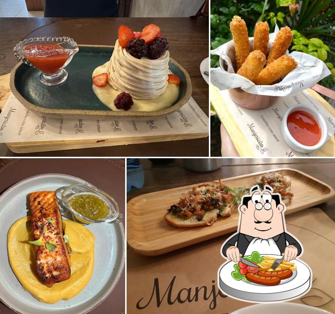 Platos en Restaurante Manjericão