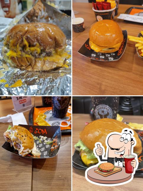 Peça um hambúrguer no Bom Beef Burgers