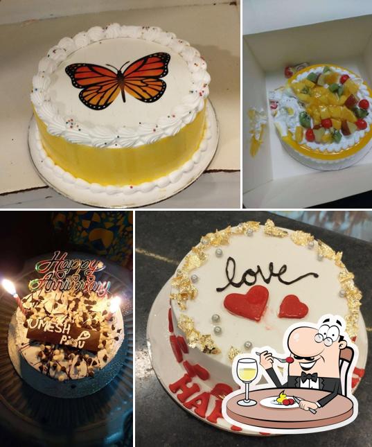 Food at Box of Cake