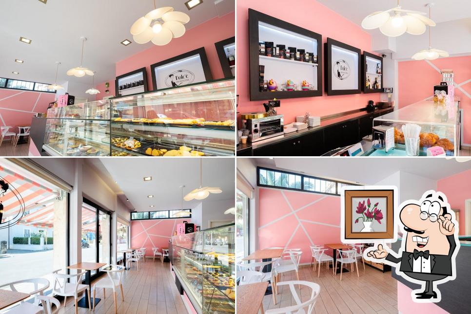 Gli interni di Dolc'è Pasticceria, Bar e Cakedesign