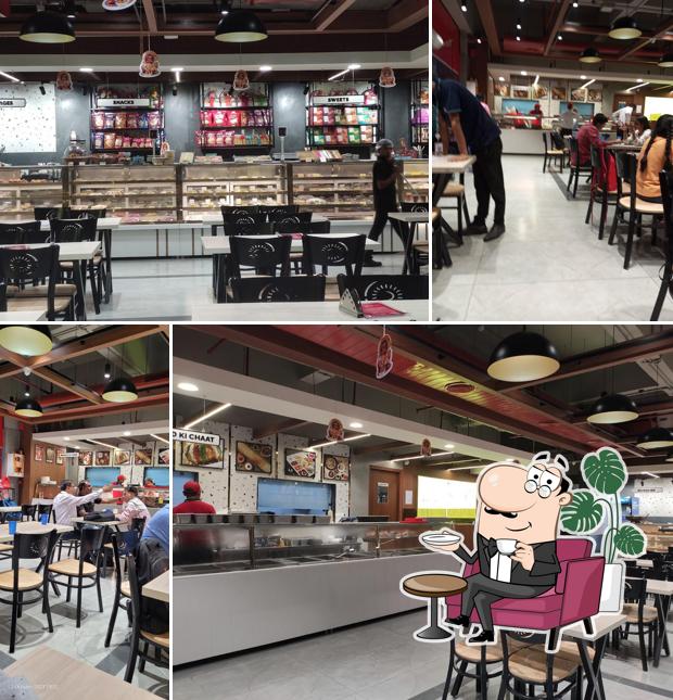 The interior of Hira Sweets