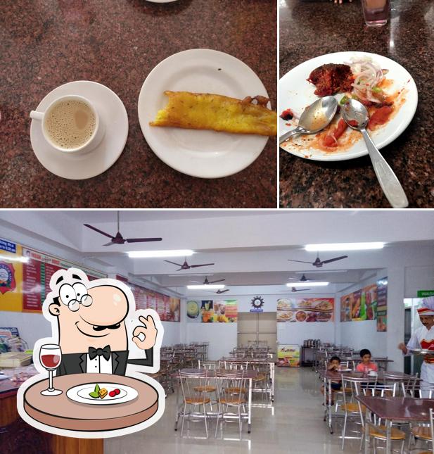 This is the picture depicting food and interior at Indian Coffee House