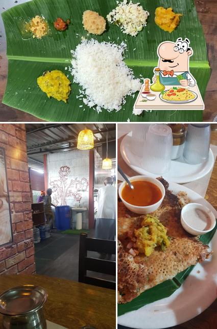 This is the image showing food and interior at Pyramid Grands Annapoorna restaurant