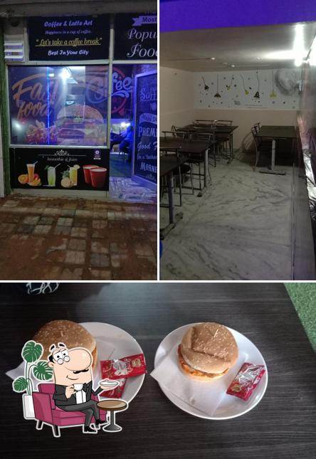 The image of Saffron Cafe’s interior and food