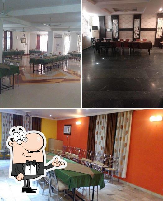 The interior of Santushti Restaurant