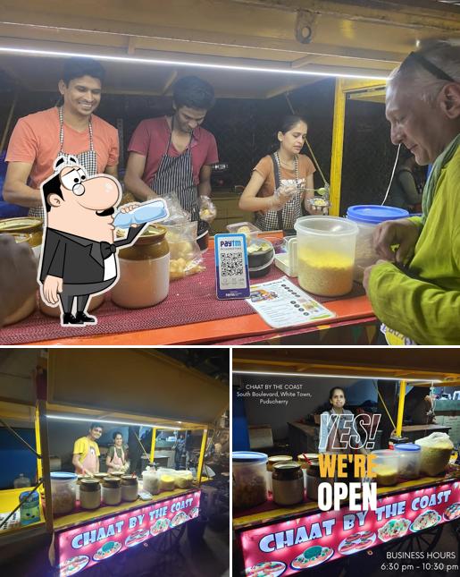 The picture of drink and interior at Chaat By The Coast