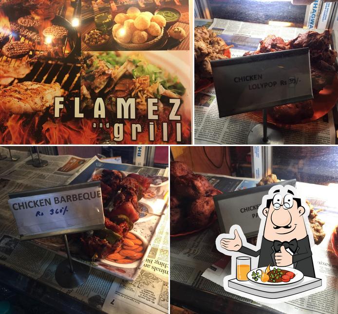 Food at Flamez and Grill