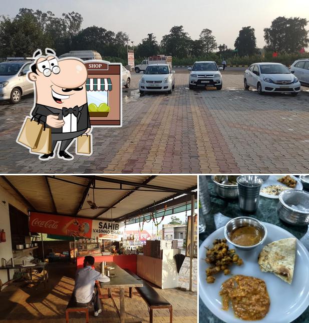 Check out how Sahib Vaishno Dhaba looks outside