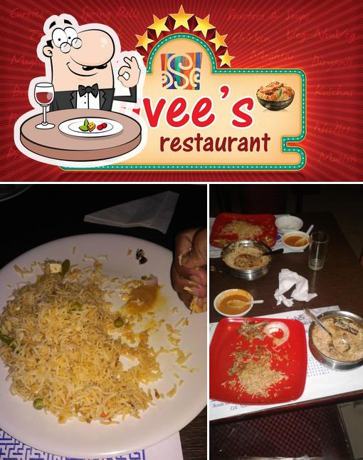 Food at Suvee's Restaurant