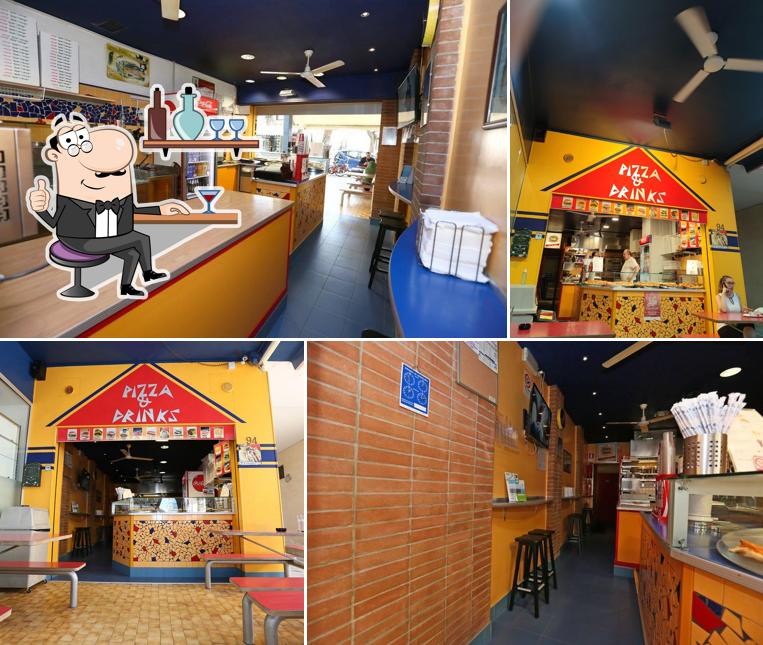 Gli interni di Take Away - Pizzeria Paninoteca