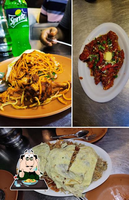 Pulled pork sandwich at V R Chinese Corner