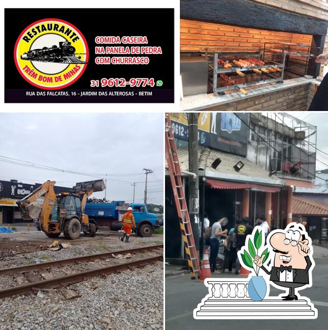 O exterior do Restaurante e churrascaria trem bom de Minas