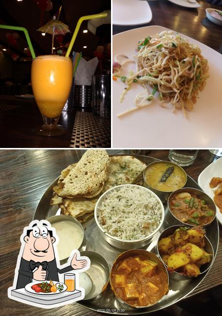 Check out the picture displaying food and beverage at Spice Garden