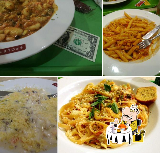 Comida em Restaurante Spoleto