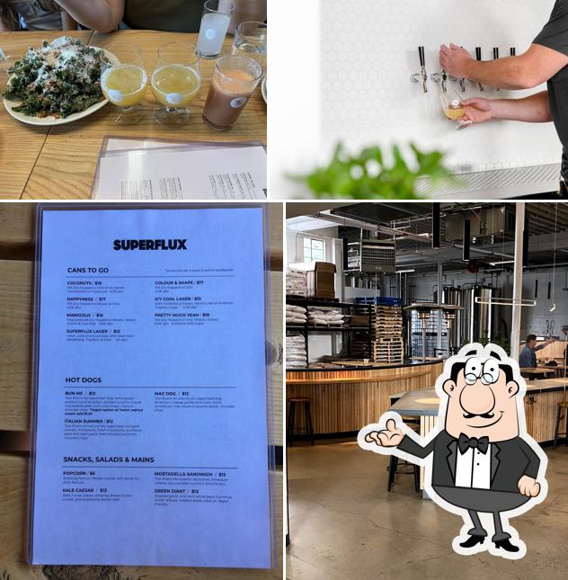 L'intérieur de Superflux Beer Company