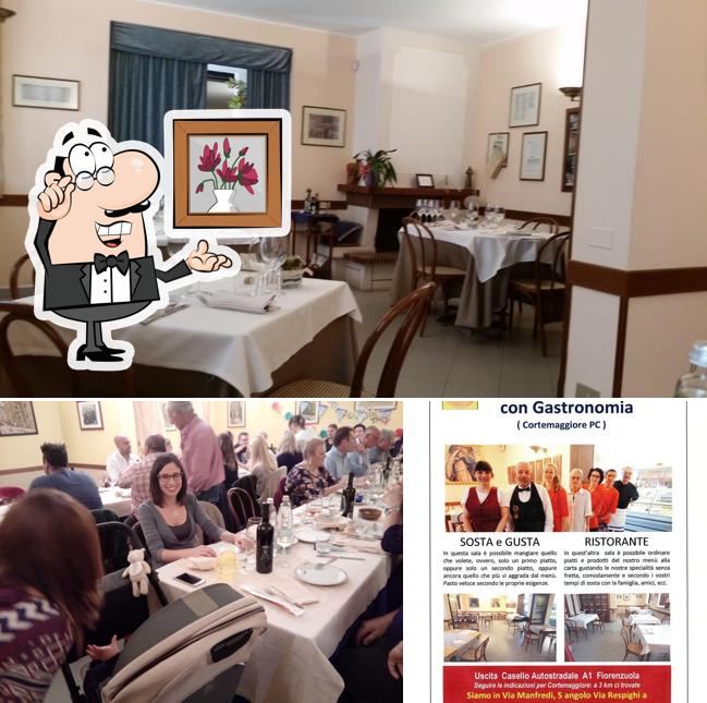 Dai un'occhiata agli interni di Trattoria Antica Corte