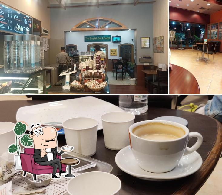 Take a seat at one of the tables at Barista