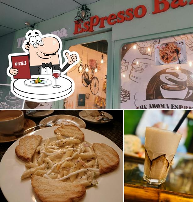 The picture of The Aroma espresso Bar’s food and exterior