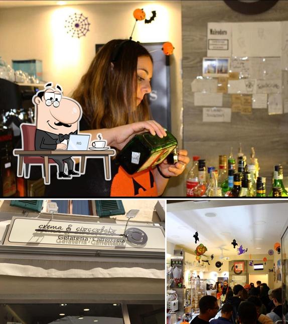 Gli interni di Crema&Cioccolato La Spezia