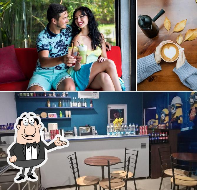 Take a seat at one of the tables at HANGOUT CAFE