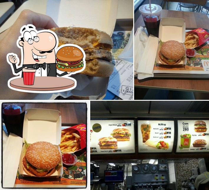 Experimente um hambúrguer no MC Donald's