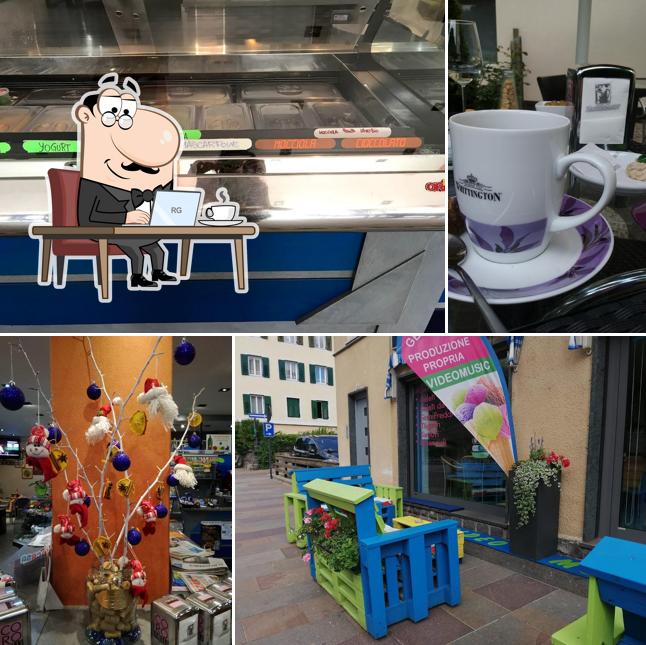 Gli interni di Cafe' gelateria Videomusic