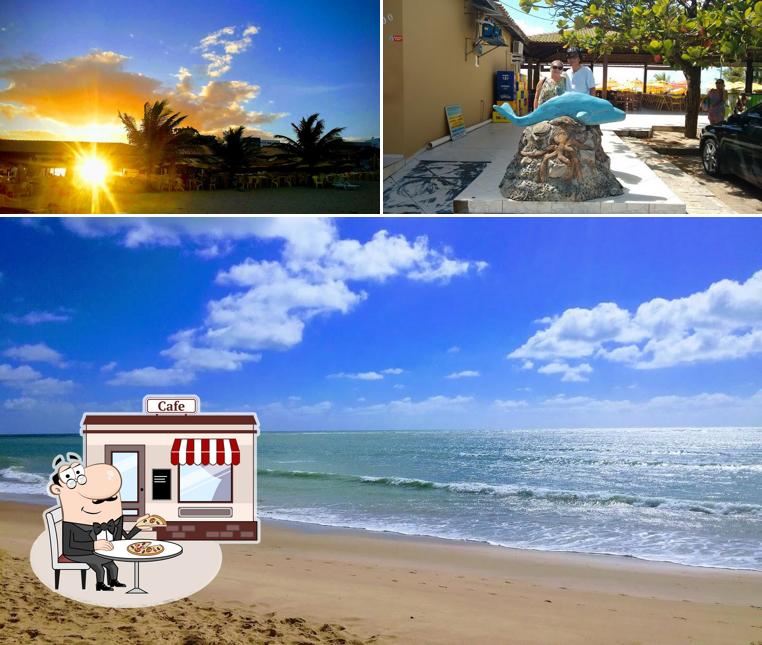 Você pode espairecer no exterior Golfinho Bar e Restaurante em João Pessoa