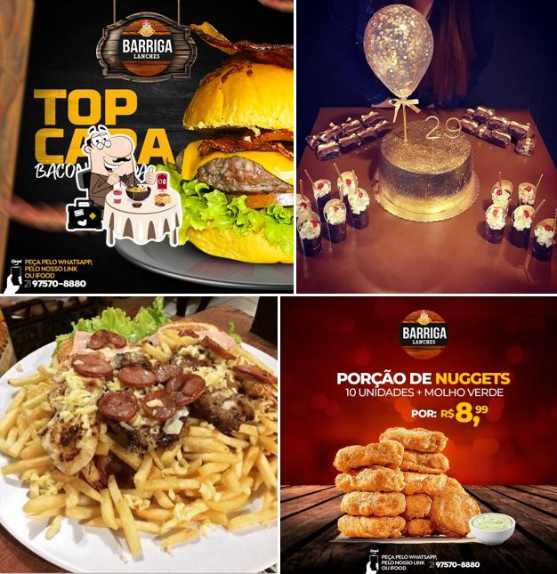 Platos en Barriga Lanches Pedreira