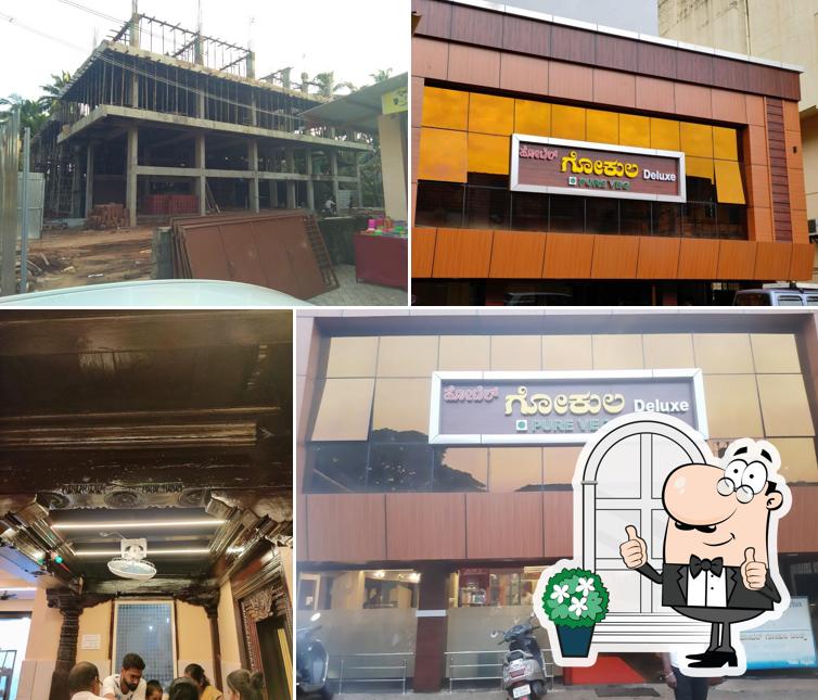 The exterior of Hotel Gokul Deluxe